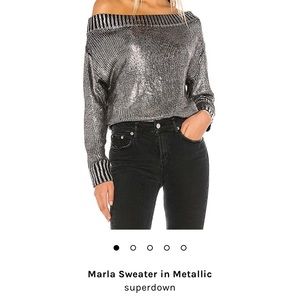 New metallic sweater from revolve